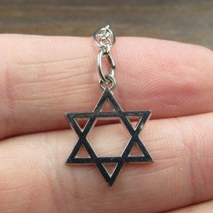 7" Sterling Silver Simple Star Charm Bracelet Vintage